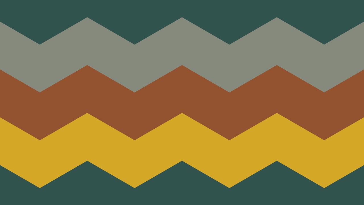 Striped pattern in trendy Fortuna Gold colors. Simple geometric motion graphic background. Seamless animation with basic shapes