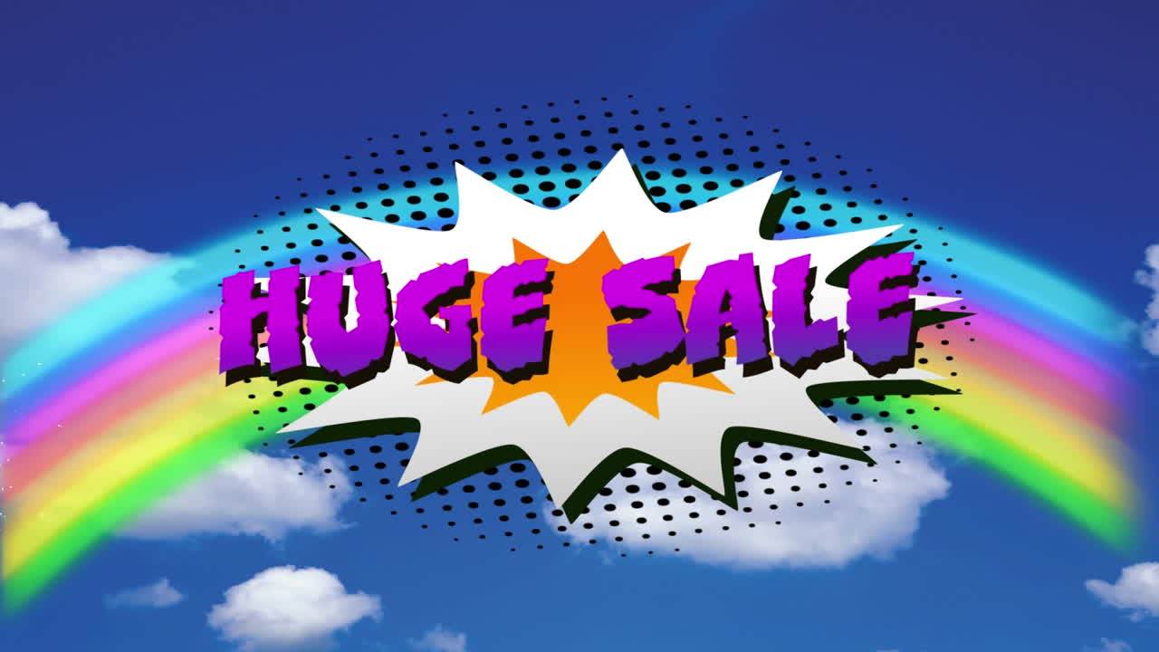 enorme gráfico de venta en la explosión