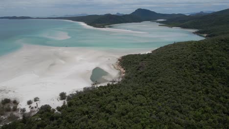 Playa-De-Whitehaven-Con-Arena-Blanca-Del-Parque-Nacional-De-Las-Islas-Whitsunday-En-Qld,-Australia