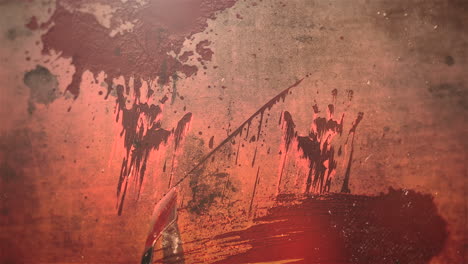 mystical horror background with dark blood 6