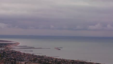 A-storm-front-moves-over-the-coast-in-this-time-lapse-shot