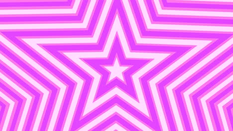star loop geometric colorful expanding shape background pink
