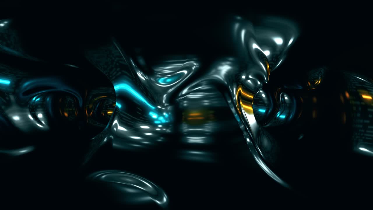 renderizado en 3d del túnel con luz de neón y entorno, animación abstracta en 4k