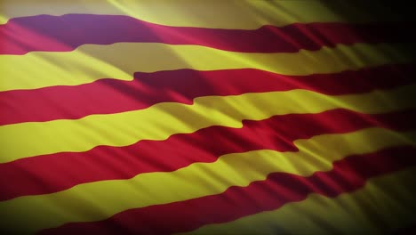 Bandera-De-Cataluña,-Pantalla-Completa-En-4k-Alta-Resolución-Bandera-De-Cataluña-4k