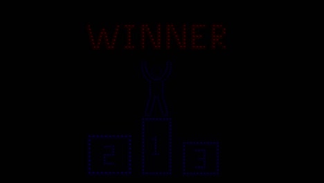 winner led pixels logo