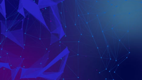 network wave dots weave lines digital connection moving dots lines technology background network