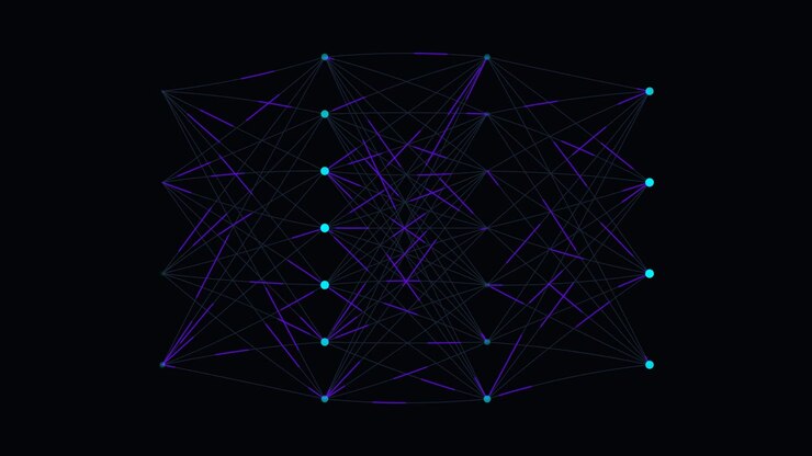 Abstrakti neuroverkon visualisointi liikkuvilla datanoduuleilla