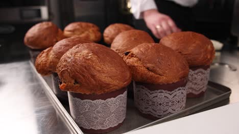 baking easter bread in a kitchen