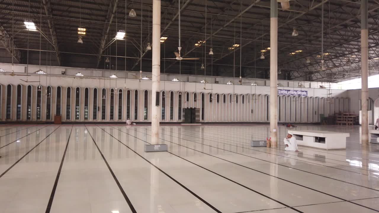 Empty Mosque Prayer Hall Interior
