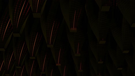 patrón geométrico abstracto en un techo