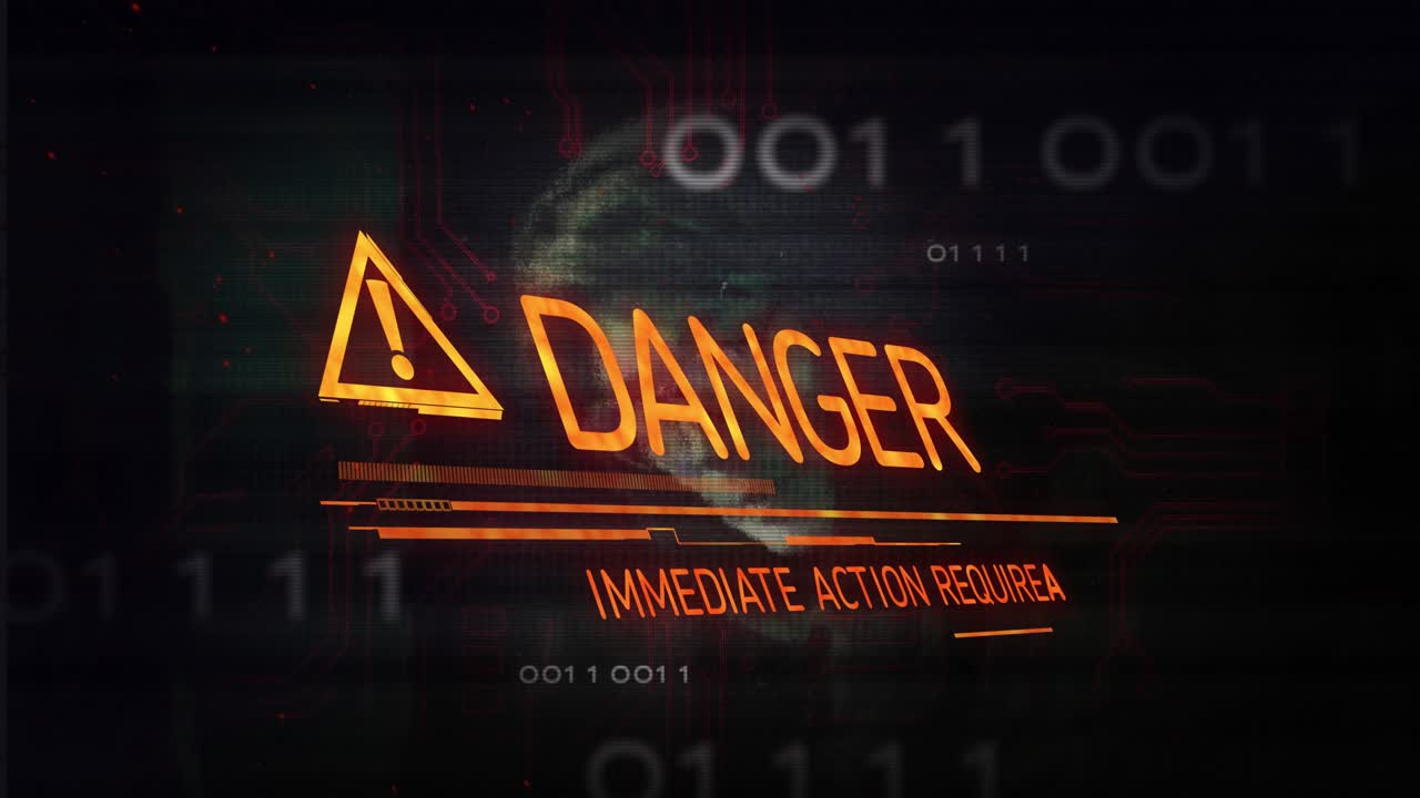 HUD sweeping activating warning, DPT then DANGER expanding, bar filling, needing immediate action