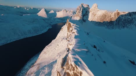 FPV-Drone-Flight-Over-a-Mountain-In-Norway