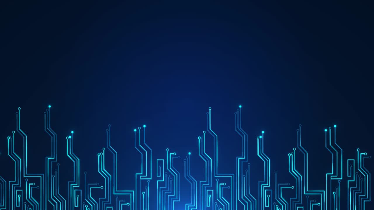4k abstract computer motherboard chipset technology background.