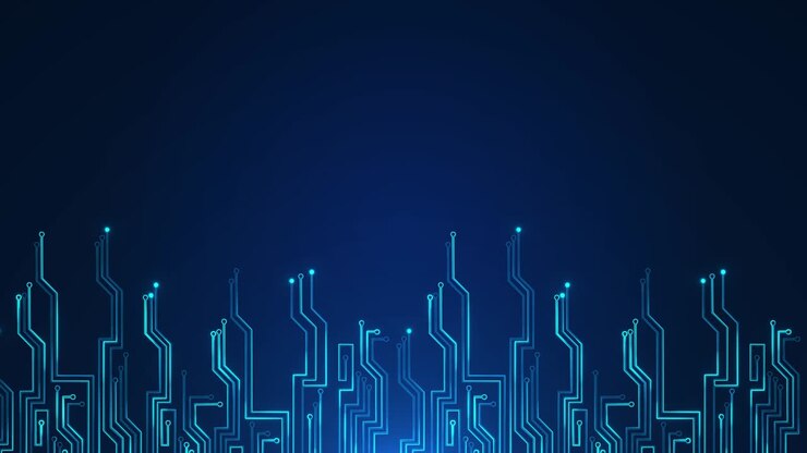 4k abstract computer motherboard chipset technology background.