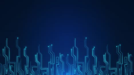 4k abstracto de la placa base de la computadora chipset tecnología de fondo.