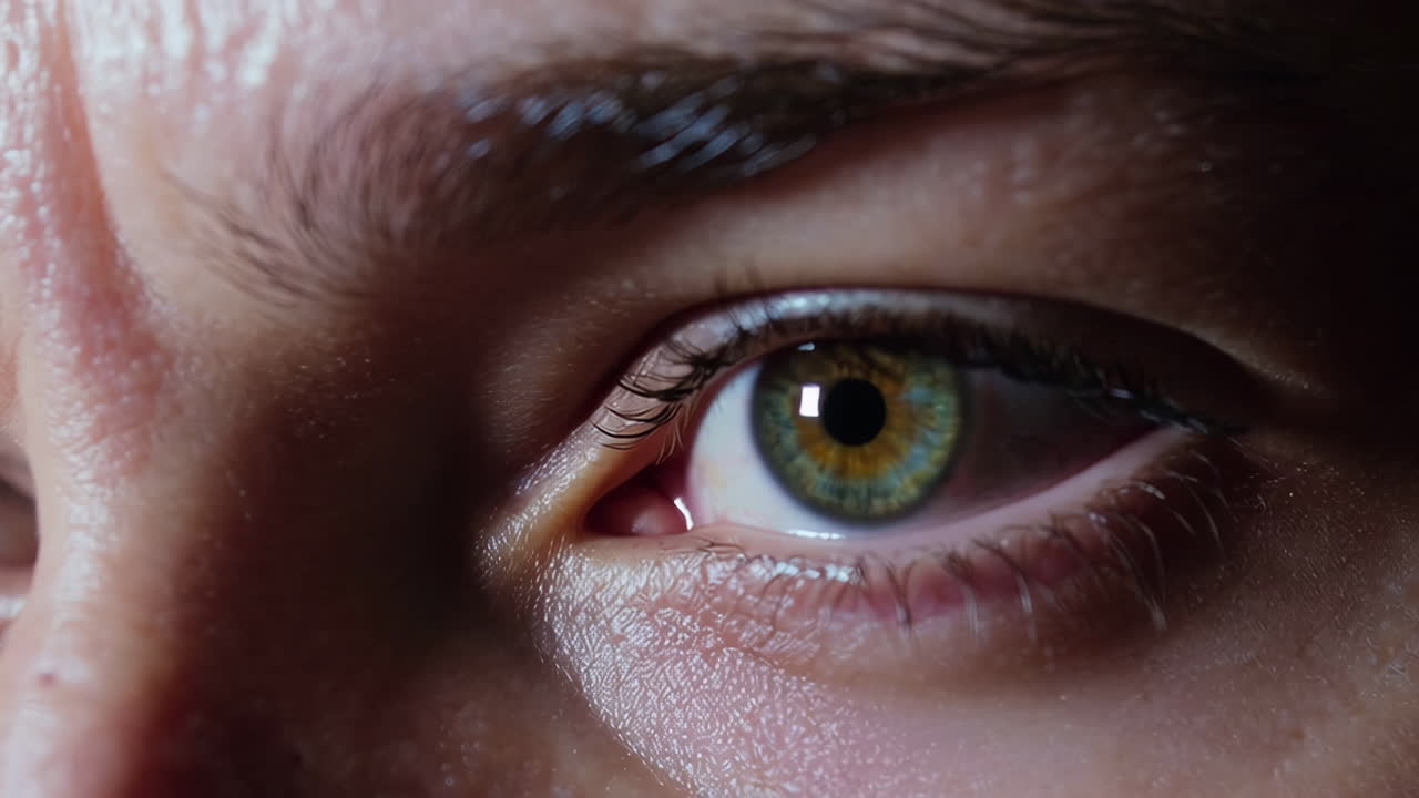 primer plano de los ojos