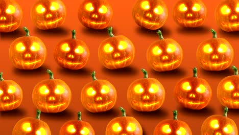 las calabazas de halloween.
