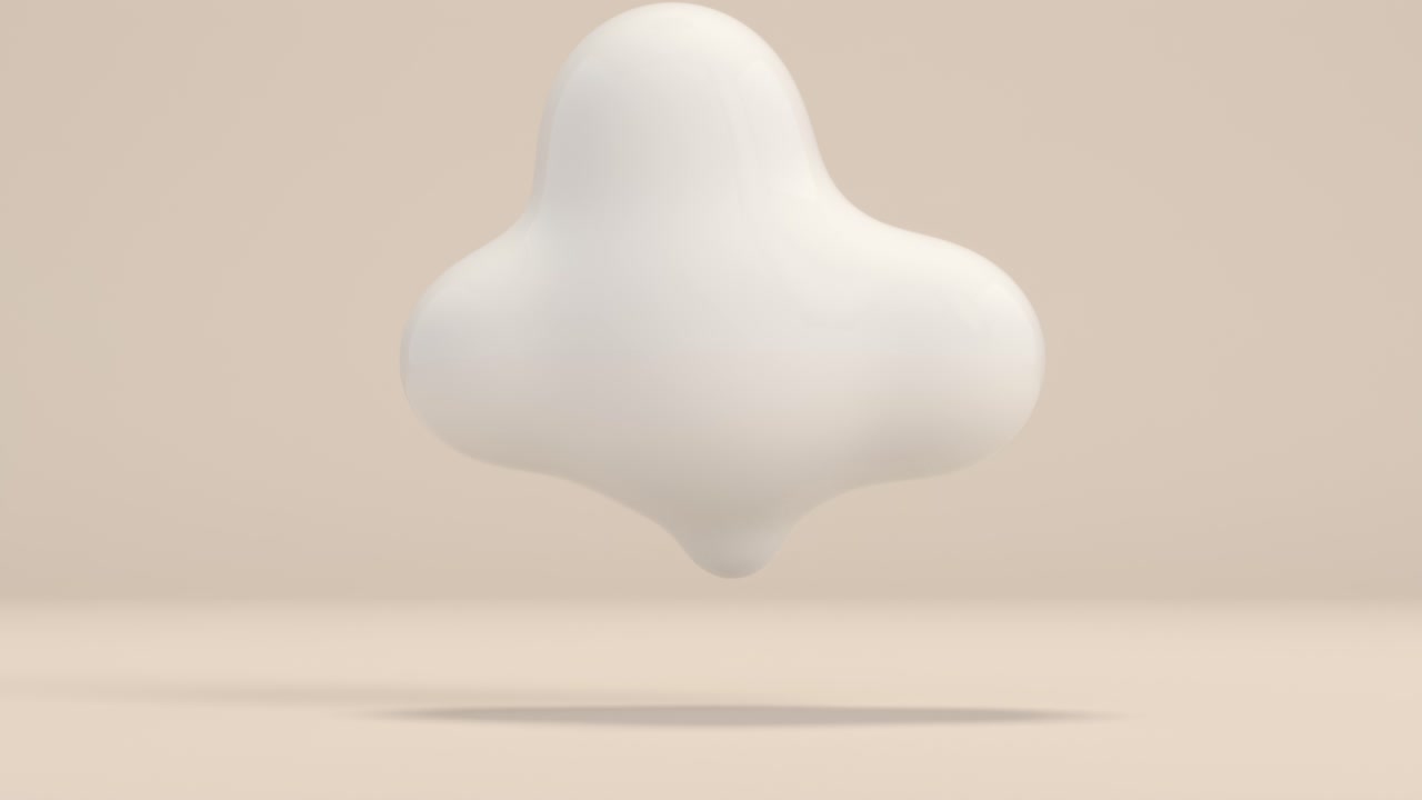 Abstract White 3D Object