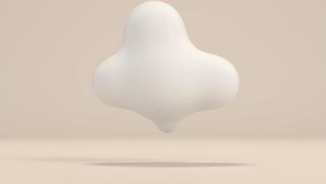 abstract white 3d object