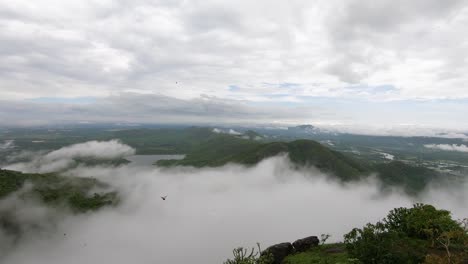 Kaldurg-Fort-Aussichtspunkt-Zeitraffer,-Palghar,-Mumbai