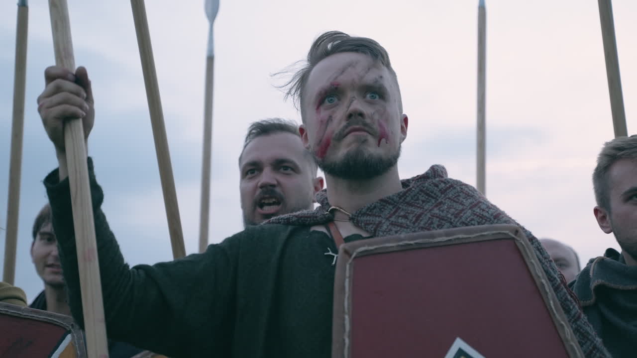 Medieval Warriors in Reenactment