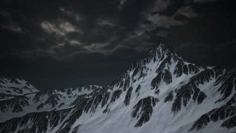 storm cloud over dolomites