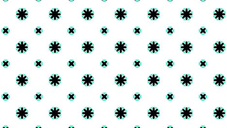 impresiones digitales computarizadas de pequeñas flores y cruces sobre fondo blanco para la decoración de interiores