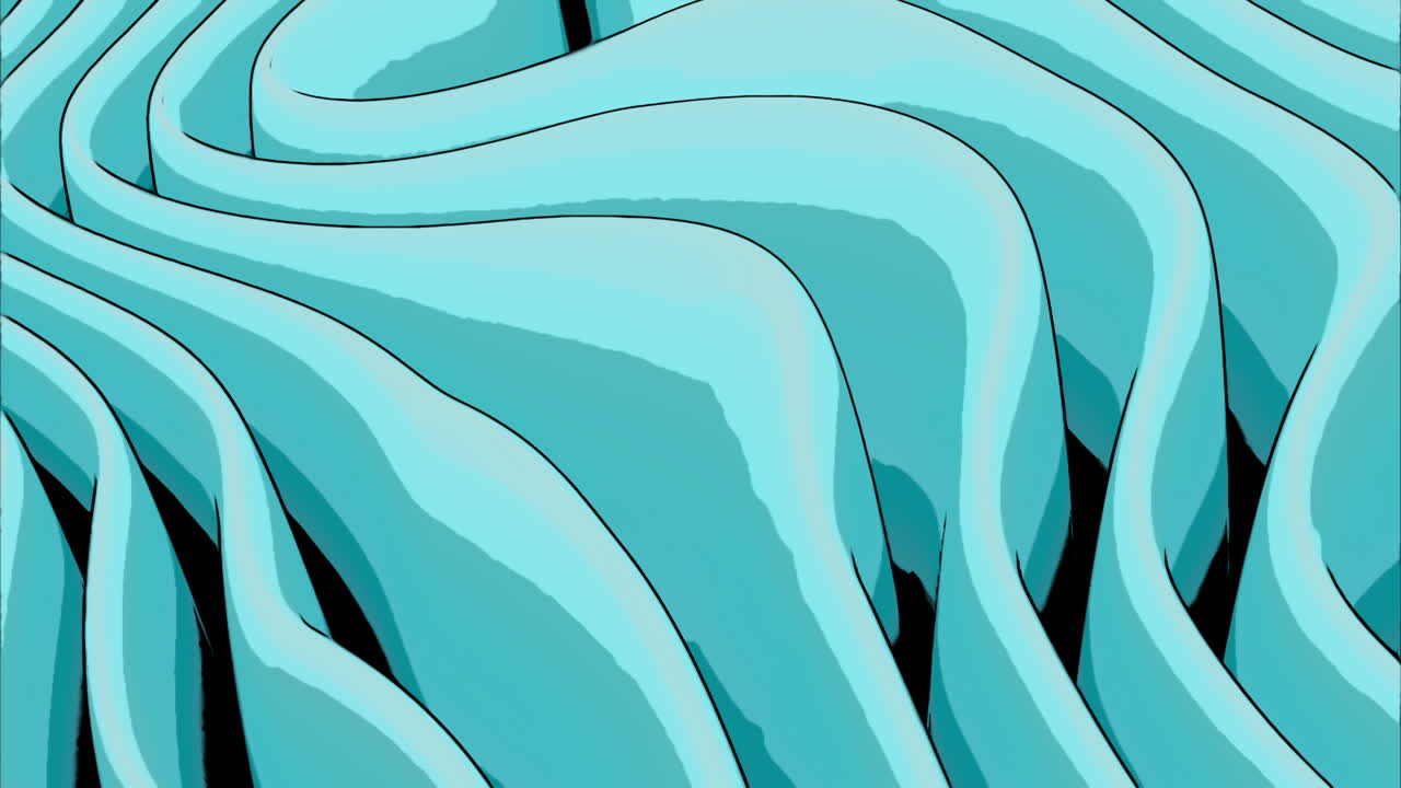 Abstract Light Blue Geometric Waves