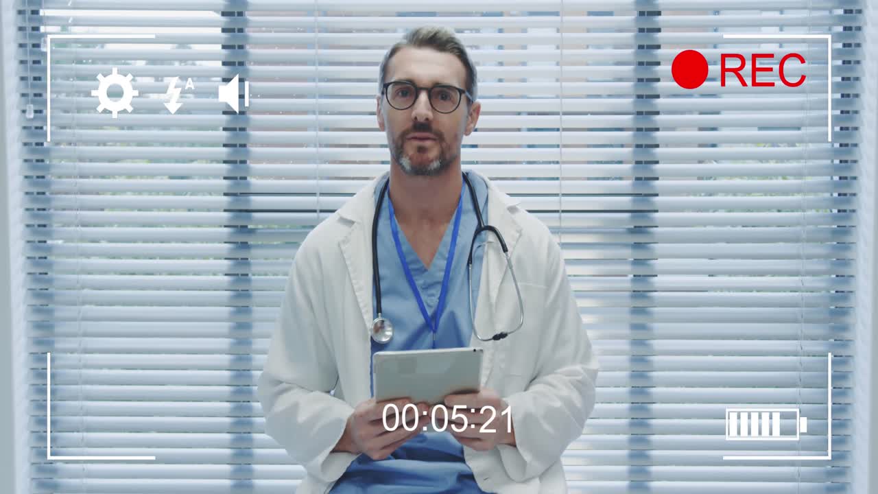 Grabando a un médico con una cámara digital 4K