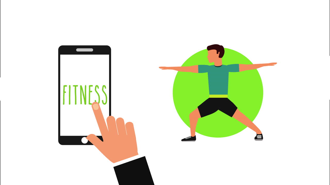 건강한 라이프 스타일: 스마트폰과 남자 운동선수