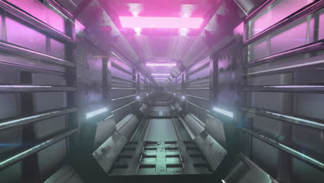 animation of light spots over digital tunnel