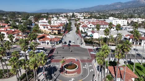 main street at santa barbara in california united states