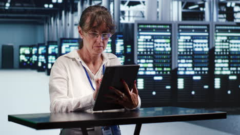 espacio de alta tecnología con servidores de ia
