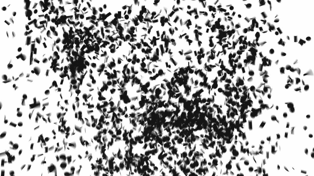 la explosión de los confeti de viernes negro y la caída. imágenes de animación de pantalla verde.