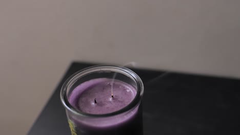 smoke from newly blown out candle