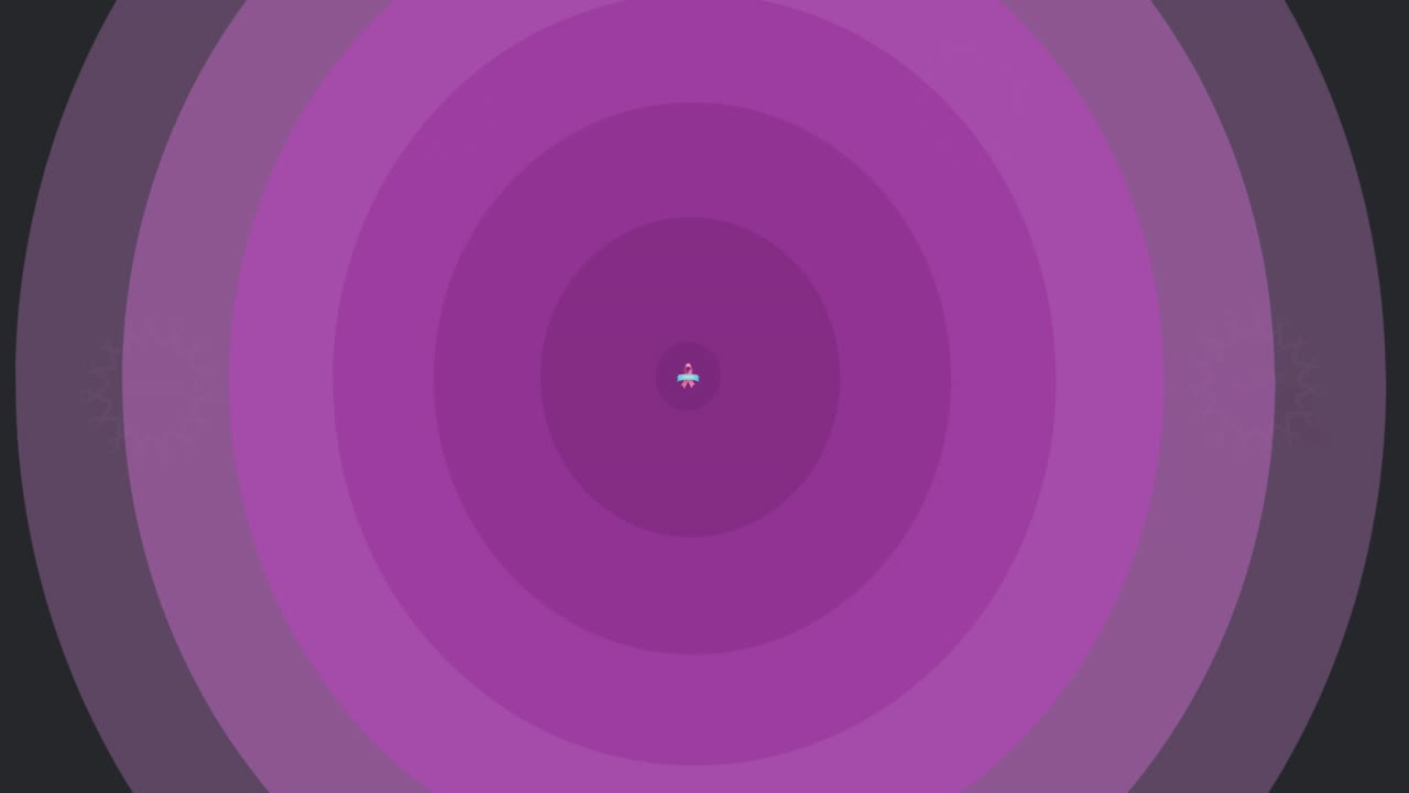 Animation of breast cancer awareness text over pink circles