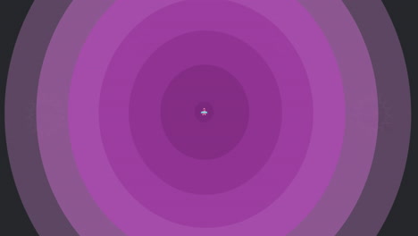 animation of breast cancer awareness text over pink circles