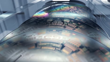 stacked silicon wafers for semiconductor manufacturing