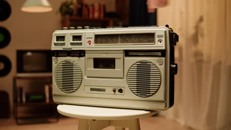 vintage cassette boombox