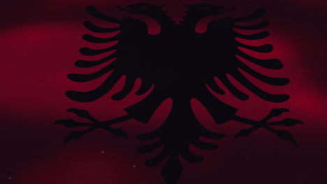 La-Bandera-Ondeante-Nacional-De-Albania