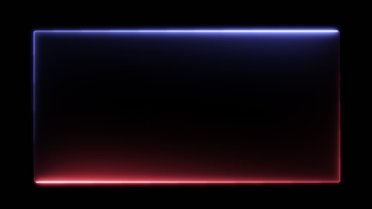 Cadre Rectangulaire Cyberpunk – Bordure Électrique Animée