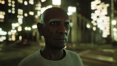 old-asian-man-in-big-city-at-night