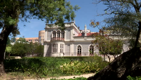 beau séjour palace, seen through the garden