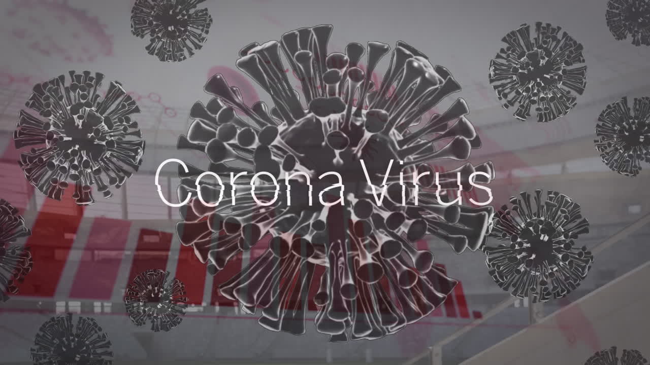 animación de celdas de covid-19 con procesamiento de texto y datos