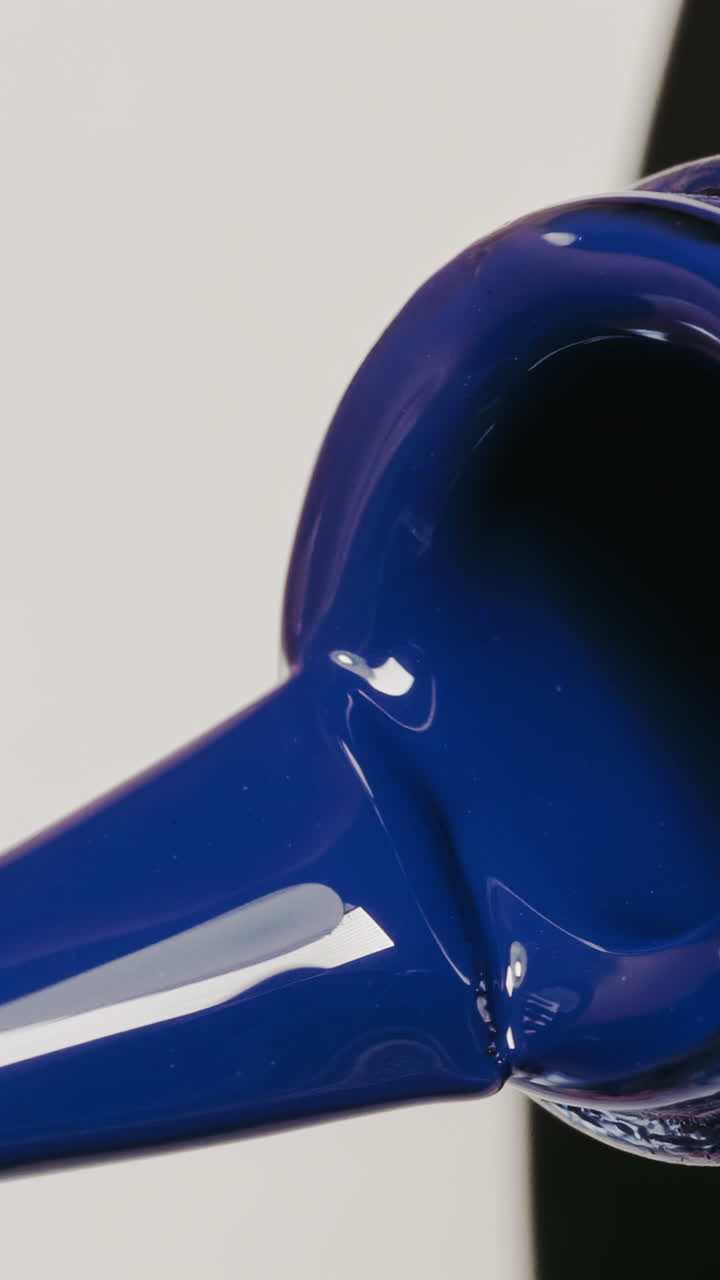 Close-up of Blue Nail Polish