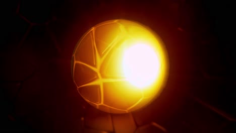 glowing soccer ball