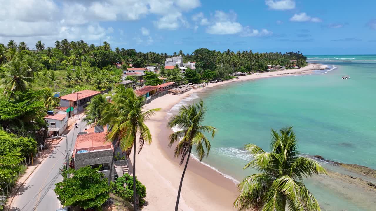 Spiaggia di Boqueirao a Japaratinga, Alagoas, Brasile.