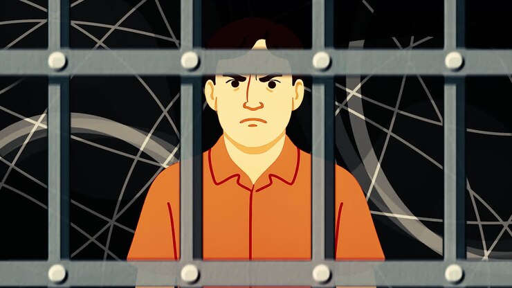 Man Behind Bars