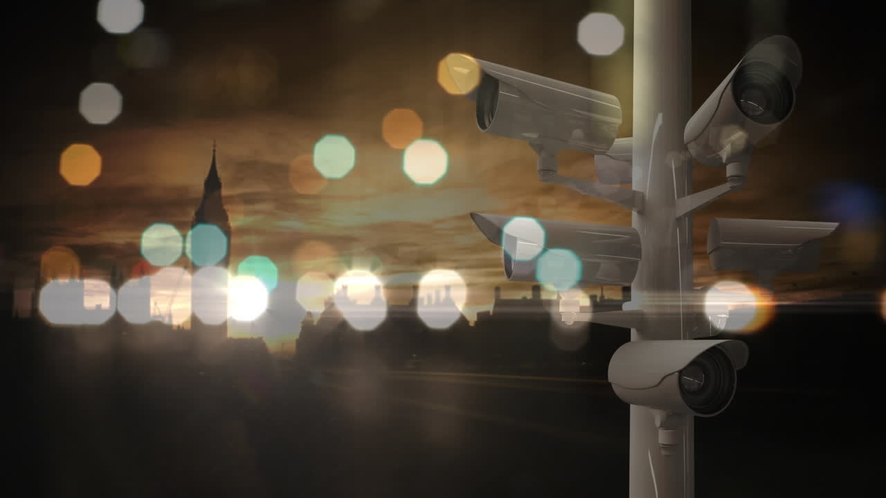 야간 도시 의 도로 교통