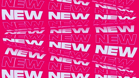 new bright pink promotional animation background loop. perceptible word rolls sign banner for promo advertising. flashy new social media kinetic marketing announcement video.